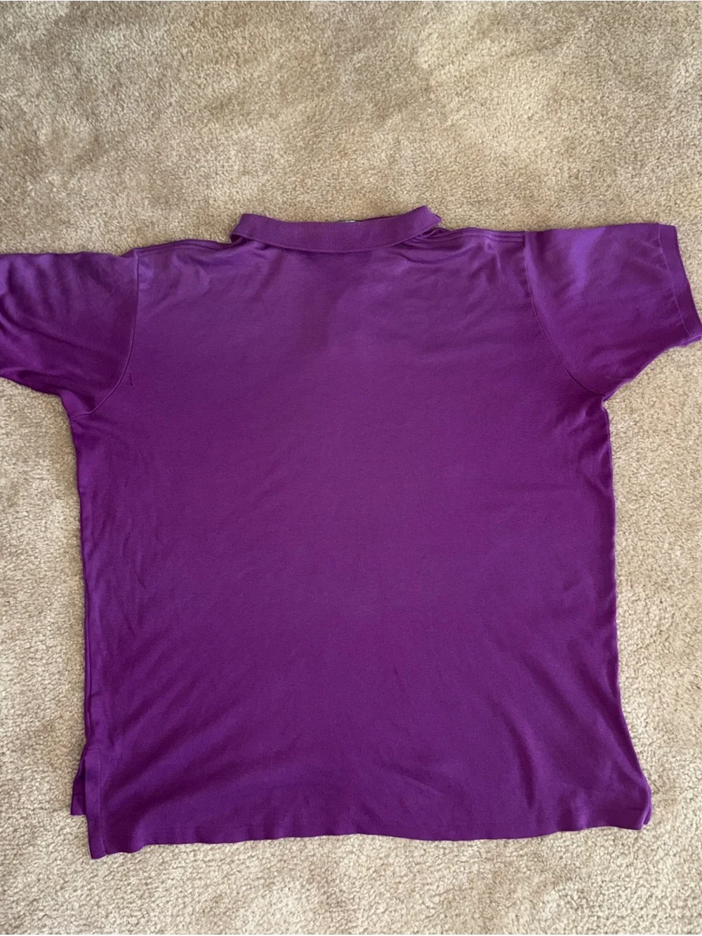 VTG Polo Ralph Lauren Purple Pique Polo Shirt XXL Made in USA